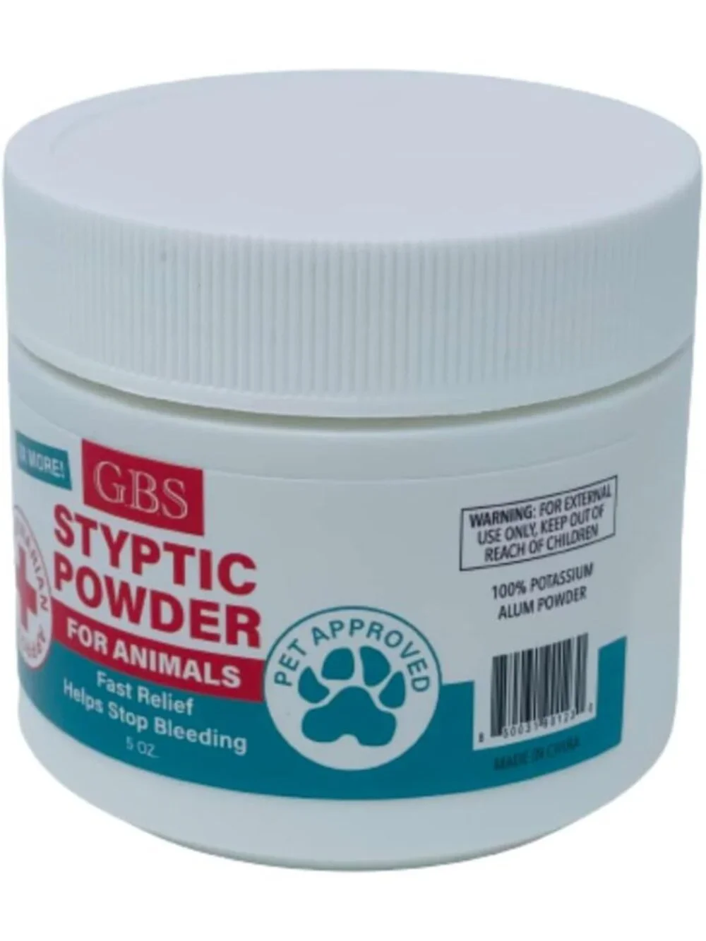 5 oz Pet Styptic Powder for Quick Blood Clotting - First Aid for Dogs, Cats